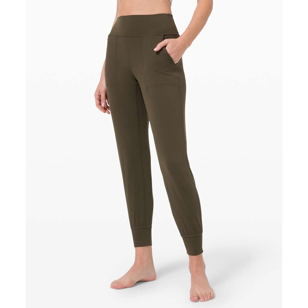 Lululemon Align 25 Pant II Sweat-Wicking Dark Olive Green Size 10